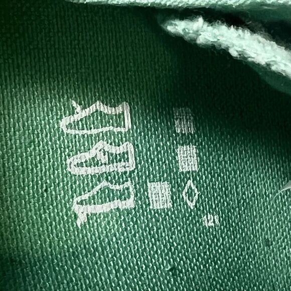 Converse Chuck Taylor All Star Low Top Green Canvas Shoe Women Sz 5 Stretch Back - Picture 11 of 12